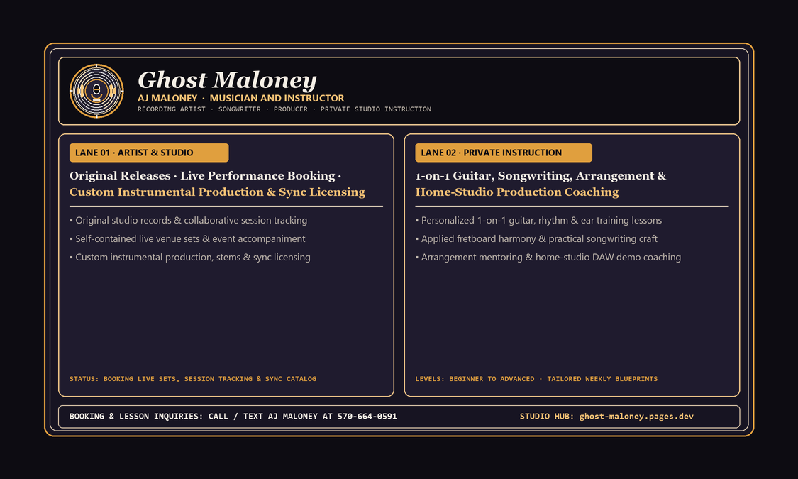 Ghost Maloney Front Business Card Prepress Proof
